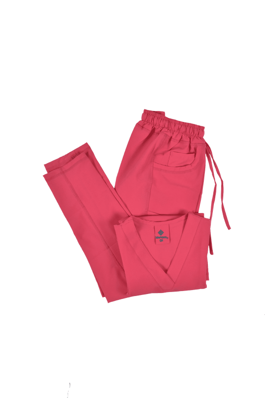 Uniforme Quirurgico Dama M05 Antifluido Stretch Coral
