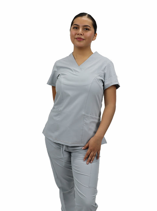 Uniforme Quirurgico M05 Antifluido Stretch Perla